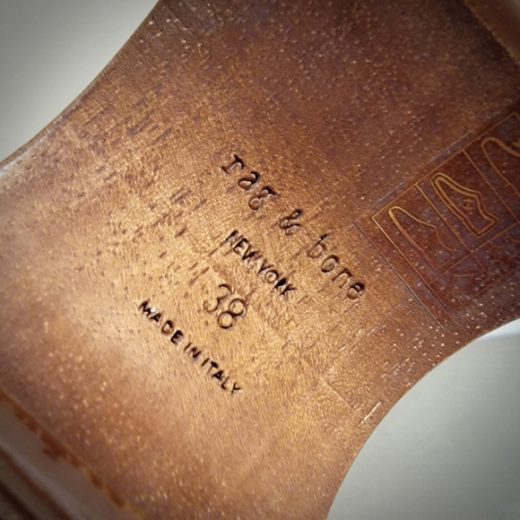 Rag & Bone Hester Ivory White Platform Studded Wedge Sandal NIB - Picture 11 of 13